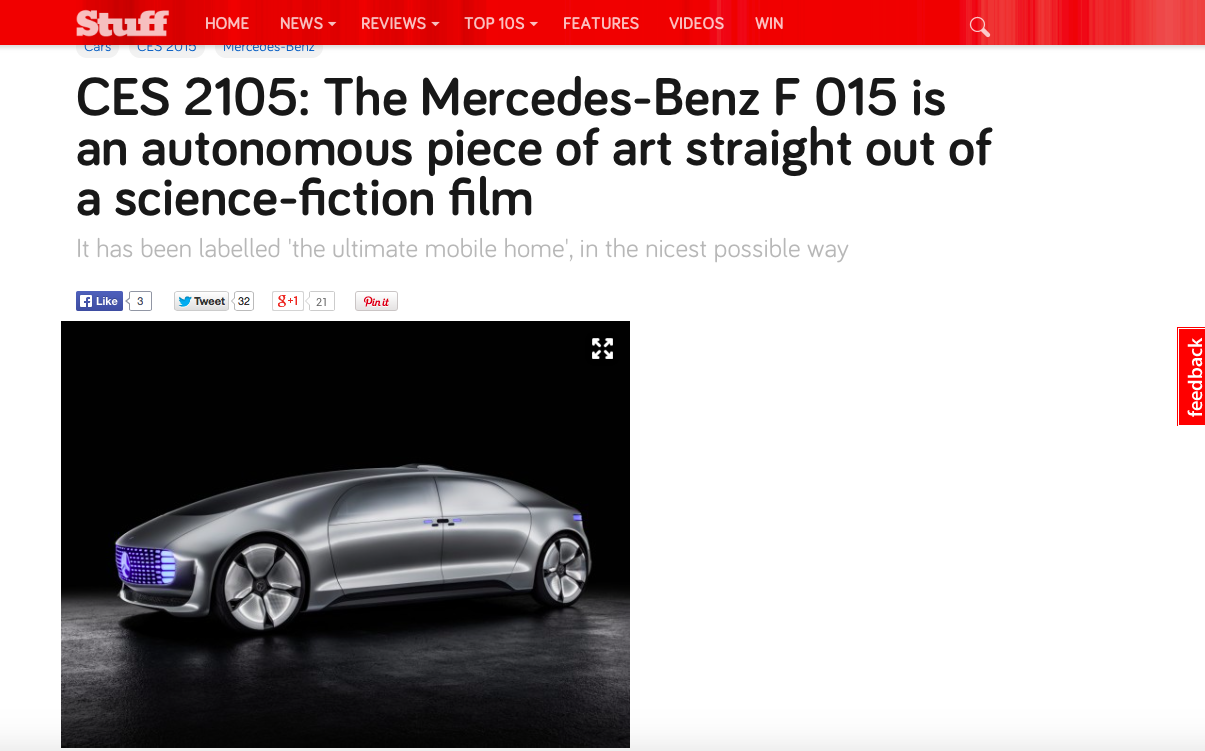 The Mercedes-Benz F 015 